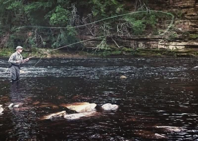  Spey Casting on Altyre Estate, River Findhorn