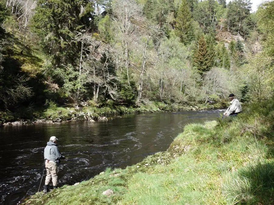 The tail of Upper Sawpit pool on Glenferness Estate