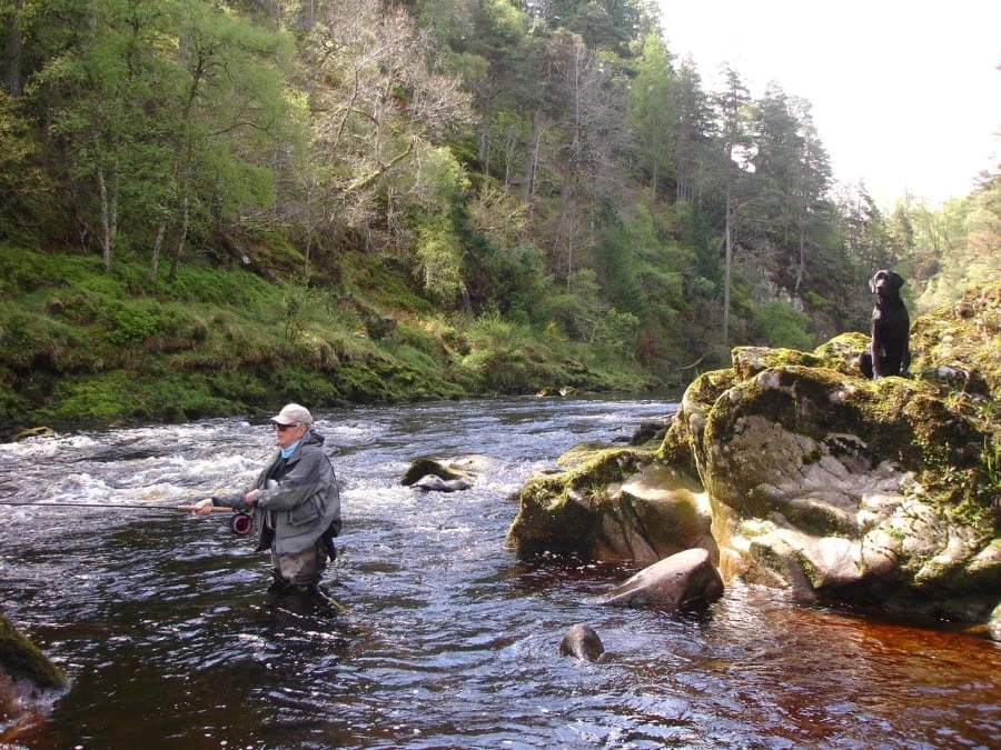 Upper Streenoch pool on Glenferness