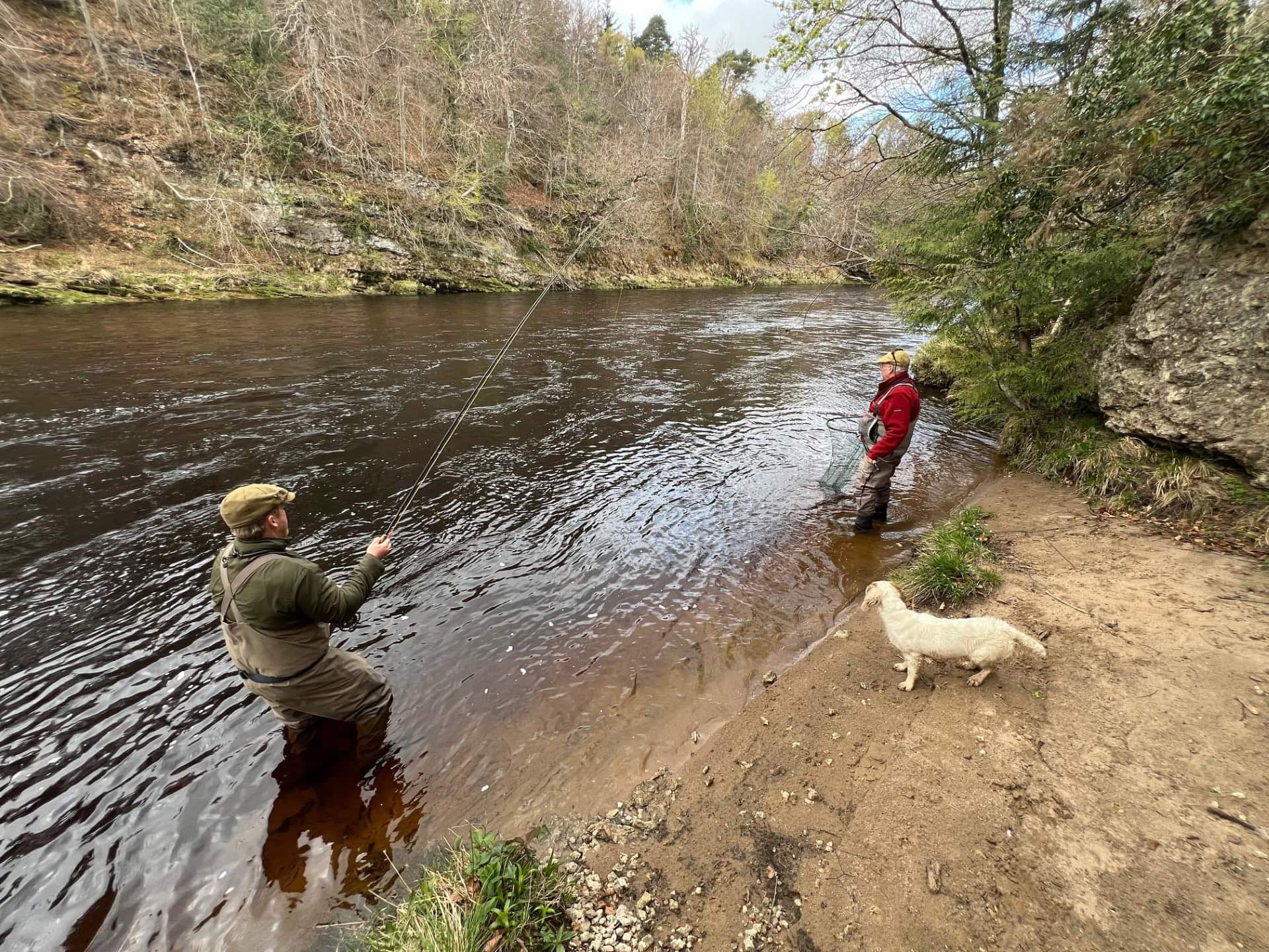 Guided Spey casting session on the River Findhorn with Ian Neale